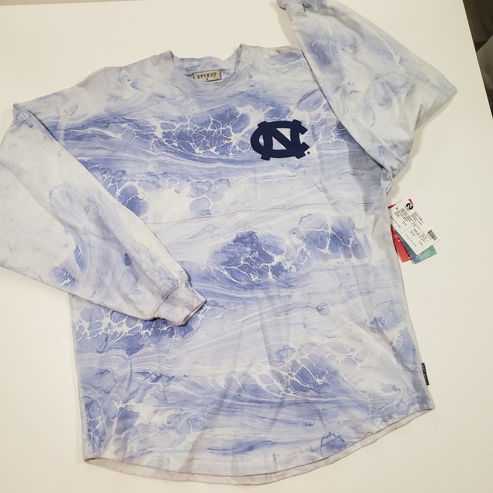 North Carolina Tar Heels Long sleeve Spirit Jersey Tee Size Small